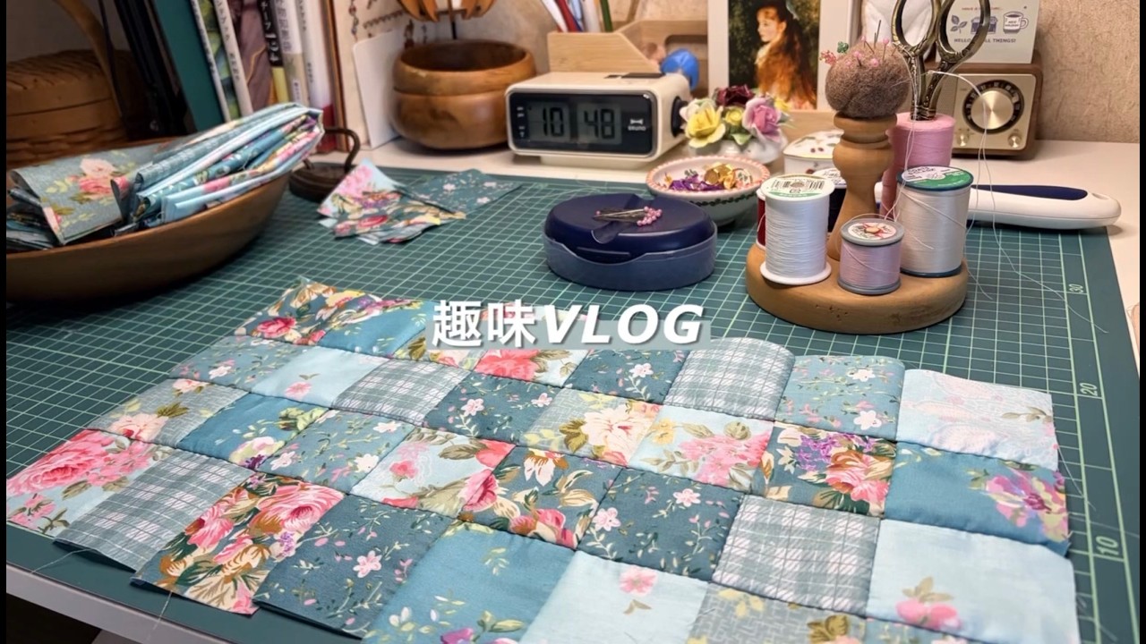 Hobby VLOG] Cross-stitch HAED/Patchwork - YouTube