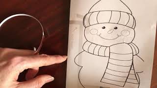 paper circuit lesson (snowman template)