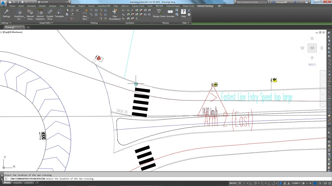 Autodesk Vehicle Tracking - Recurso de rotatória
