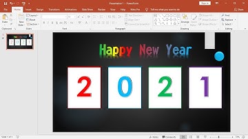 PowerPoint Training |Ideas How to Make Happy New Year Animation in PowerPoint