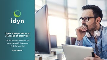 Demo Object Manager Advanced 365 for Business Central on-prem | idyn