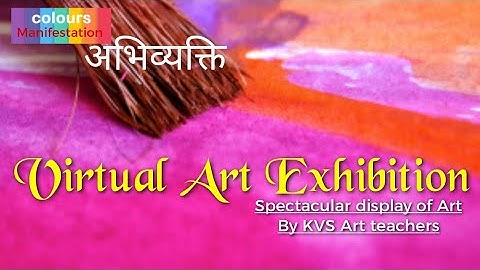 Virtual art exhibition/ art gallery /expressionist painting by kvs artist/ india art fair/online art