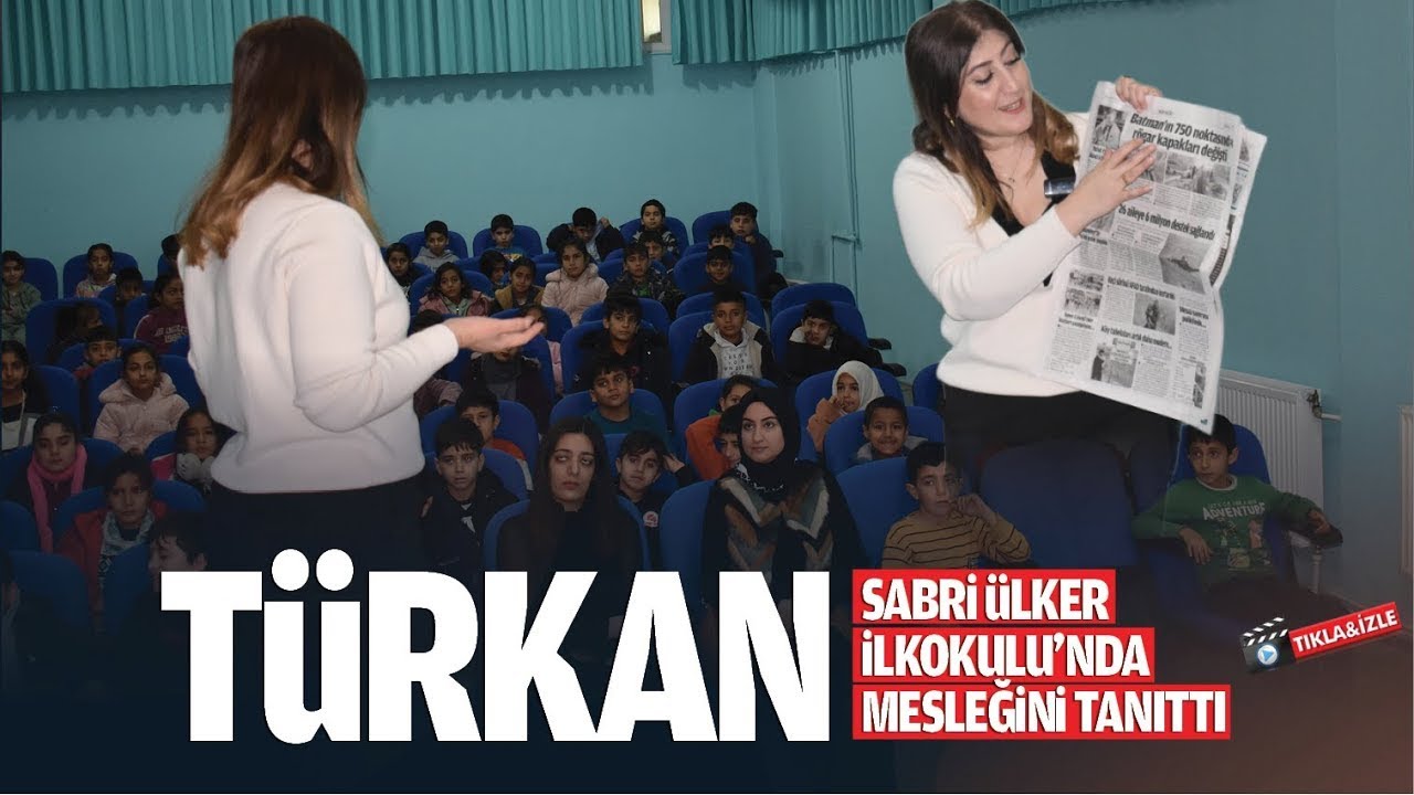 T&uuml;rkan Sabri &Uuml;lker İlkokulu&rsquo;nda mesleğini tanıttı