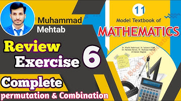 Review Exercise 6 Class 11 NBF | National book foundation | Calculus Corner