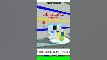 Building a control panel for a hidden button! in create a cart ride! #roblox #rowdeegames