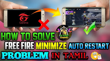 💥HOW TO SOLVE💞FREE FIRE👹MINIMIZE✨️AUTO RESTART🤔PROBLEMS || IN TAMIL || #shorts || #mrpandaofficial