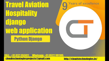Travel  Aviation  Hospitality django web application | B-Tech Major Projects | IEEE Major Projects