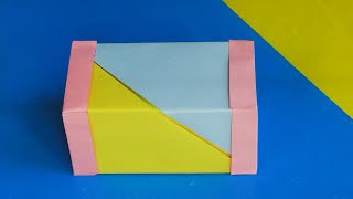 Оригами коробочка c двумя крышками // Origami box with two lids