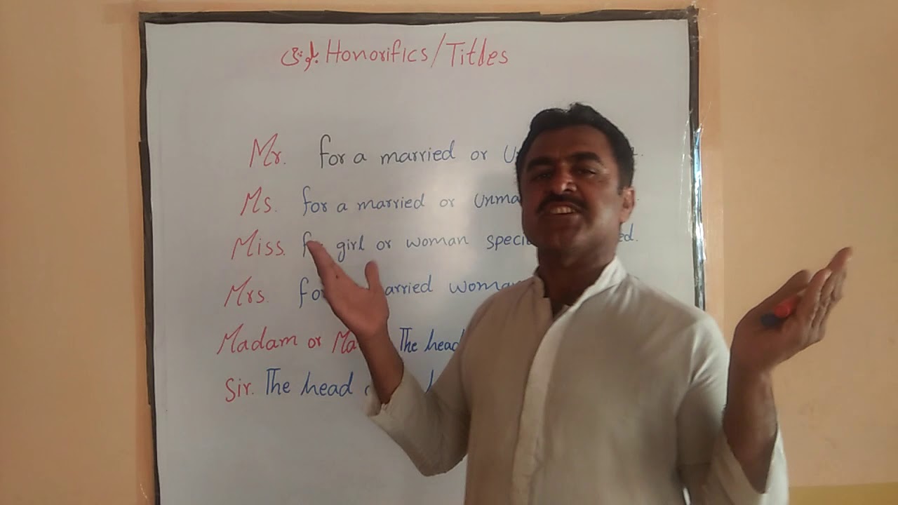 Honorifics /Titles YouTube
