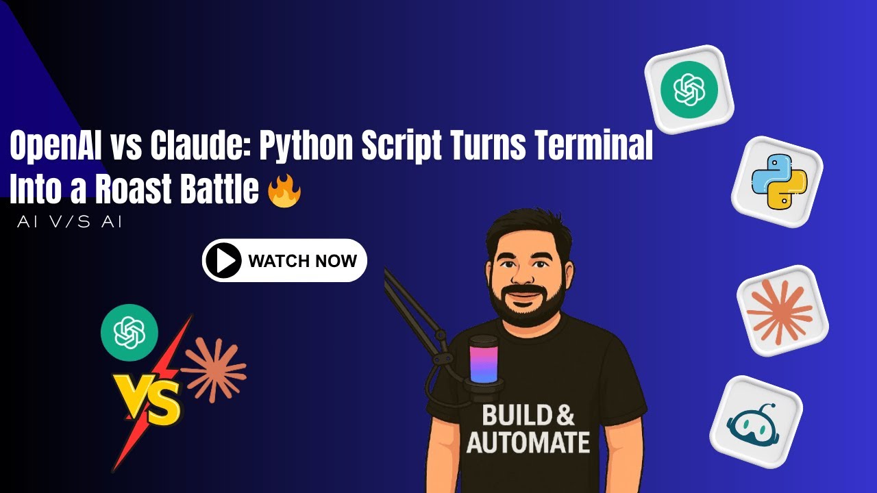 OpenAI vs Claude: Python Script Turns Terminal Into a Roast Battle 🔥 ...