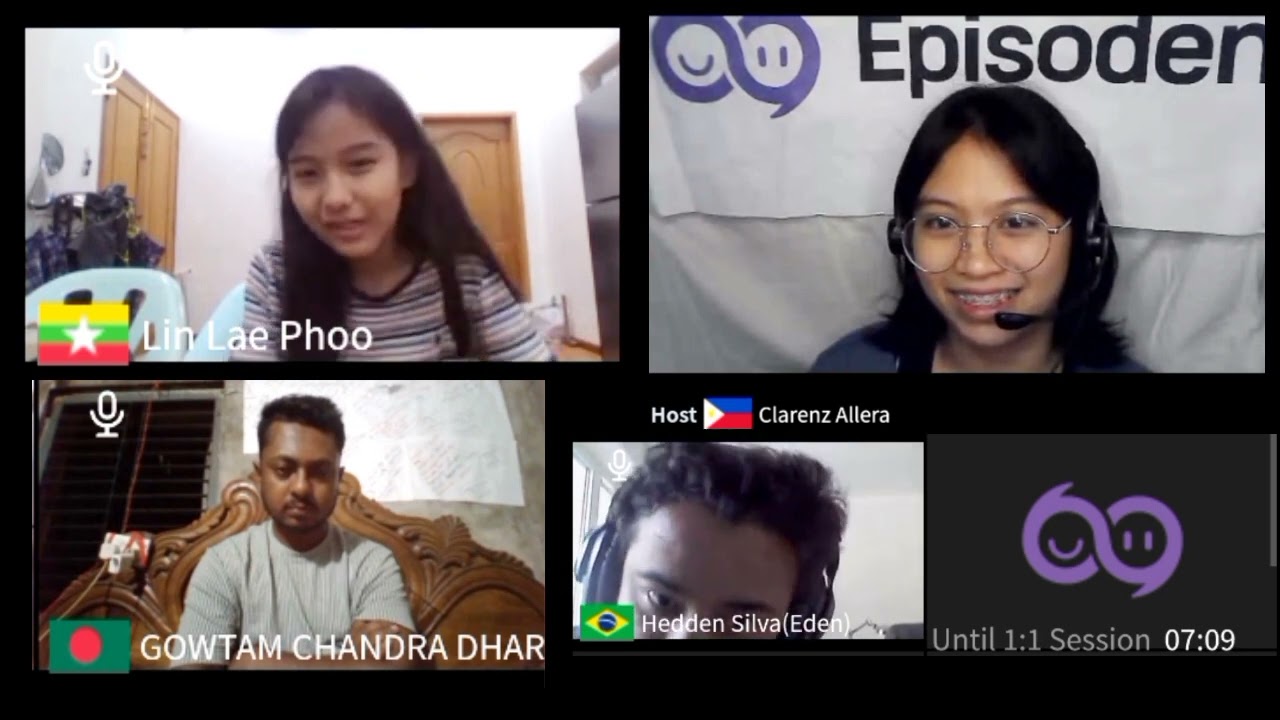 Episoden speaking practice in Group chat  