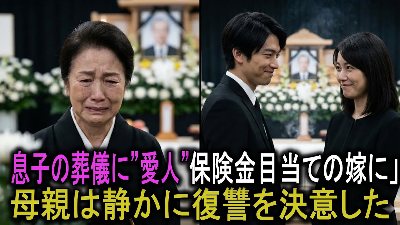 息子の葬儀に愛人を連れてきた嫁…私は静かに復讐を始めた