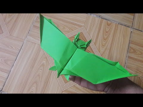 Video Cách gấp máy bay hình con dơi,How to fold a bat-shaped... - youtube