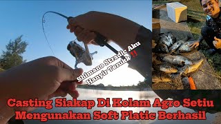 Vlog-30 | Casting Siakap Kolam Agro Setiu Guna Softplastic | Ultralight | Shimano Stradicfm 1000HG screenshot 5
