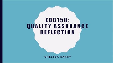 EDB150 - Task 3 QA reflection