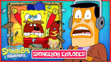 SpongeBob Causes EXPLOSION at Race Track! 💥 | New SpongeBob Series | Bikini Bottom Inquirer Ep. 3