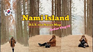 Nami Island | DIY tour via Naver Map | ticket and ferry price #namiisland #southkorea #diy 