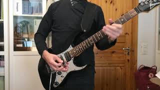 Passage Frank Gambale guitar solo cover w/ tabs. (Chick Corea Elektric Band)