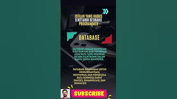 DATABASE _ Istilah-istilah dalam dunia programmer  #shorts
