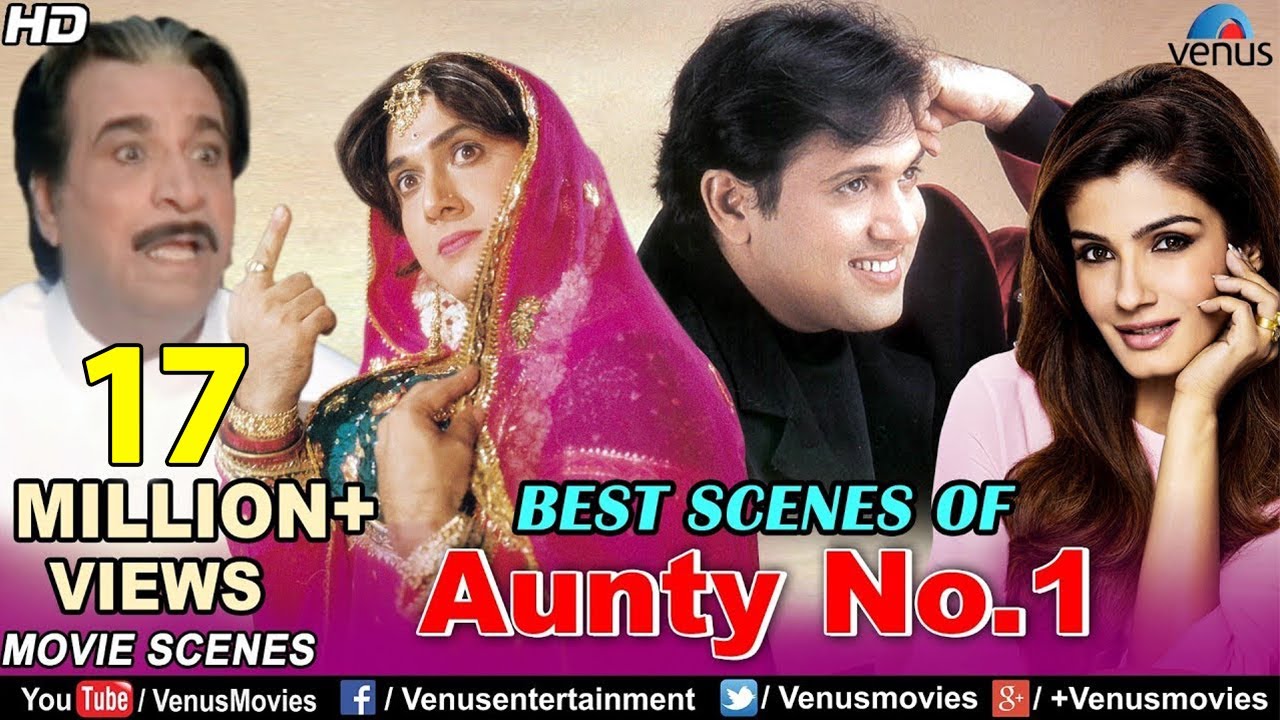 Best Scenes Of Aunty No1  Govinda Movies  Raveena Tandon  Best Bollywood Comedy Scenes