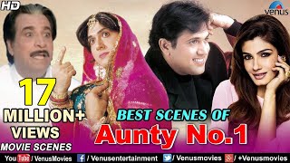 Best Scenes Of Aunty No.1 | Govinda Movies | Raveena Tandon | Best Bollywood Comedy Scenes