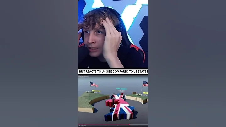 Brit Reacts To The Size of The UK vs America #america #states #reaction #usa #statesizes #funny