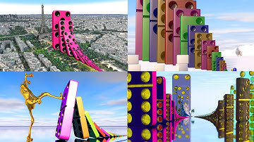 Best Selected Domino effect compilation - The Most Satisfying ASMR Compilation simulation