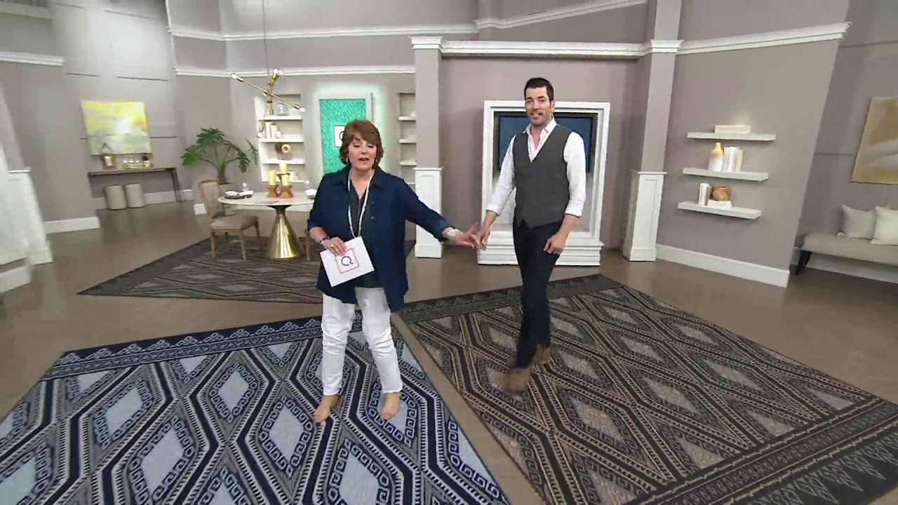 Scott Living Medallion or Diamond Design Indoor/Outdoor Woven Rug on