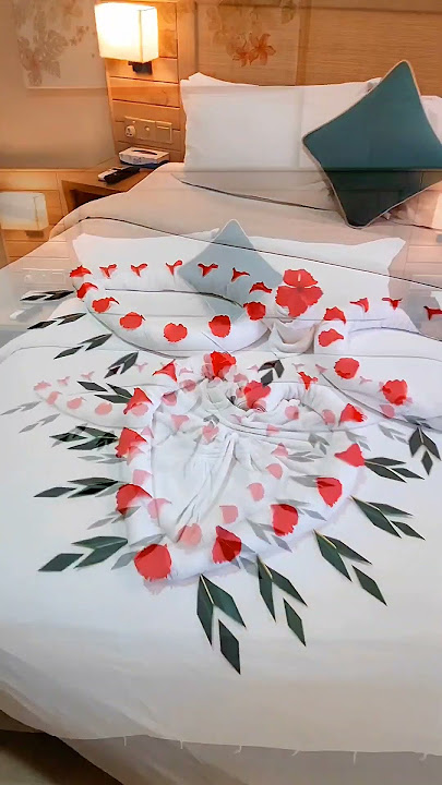beautiful bed decoration for anniversary || AR LOVE #shortsfeed #shots #decorations #trending