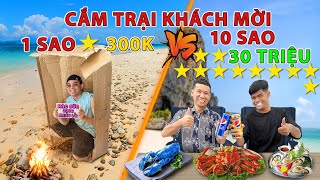 Thử Thách Cắm Trại Với Khách Mời 1 Sao vs 10 Sao | Cắm Trại 300k VS 30 Triệu Với Khách Mời