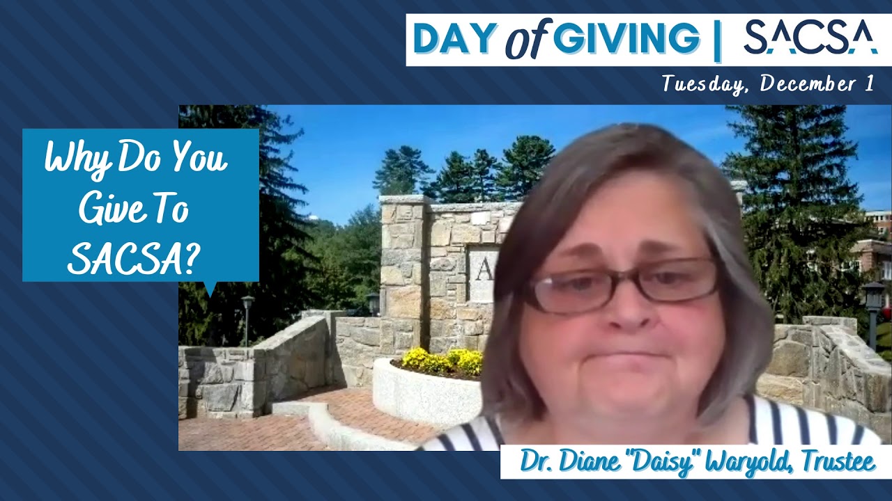 SACSA Day of Giving 2020 Diane "Daisy" Waryold YouTube