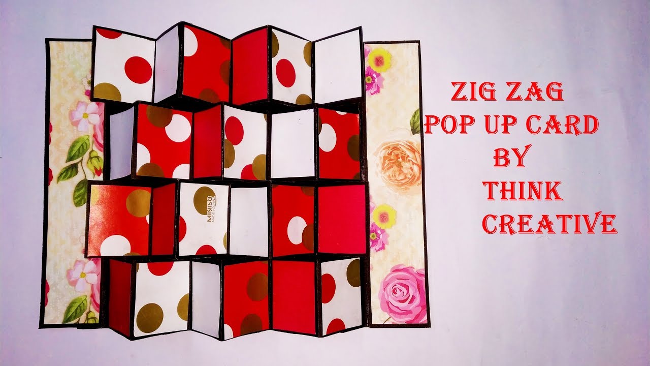 Zig zag pop up card Tutorial - YouTube