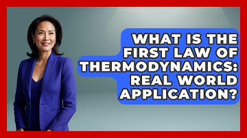 What Is The First Law Of Thermodynamics: Real World Application? - Thermodynamics For Everyone
