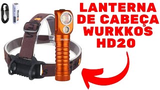 Lanterna de Cabeça Wurkkos HD20 2000 Lumens Lanterna Edc de Serviço