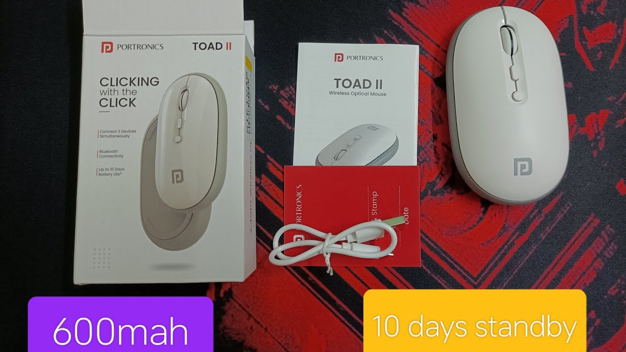Toad Button Unboxing Toad II Wireless Mouse With Desktop Button #portronics # ...