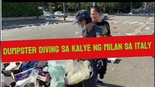 Dumpster diving after the Mercatino in via valvassori Milan.Pinay dumpster buhay ofw sa Abroad.Italy