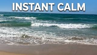 Tranquil Beach Escape | Gentle Waves &amp; Calming Sounds in 4K