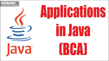 Applications in Java(BCA) | Kamlesh Kumar