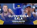 Oleksandra Oliynykova vs. Alexandra Eala Highlights | 2026 US Open Round 2