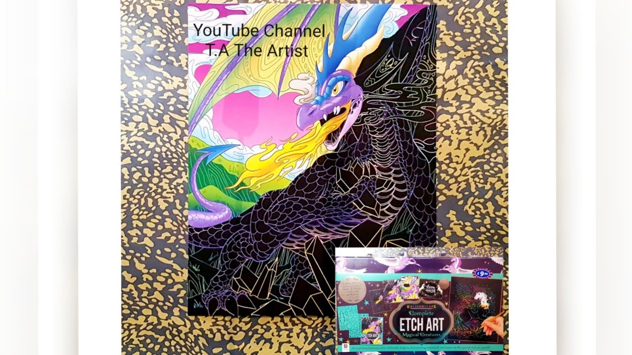 New Kaleidoscope Etch Art Creations How To Etch Scratch Art B&M