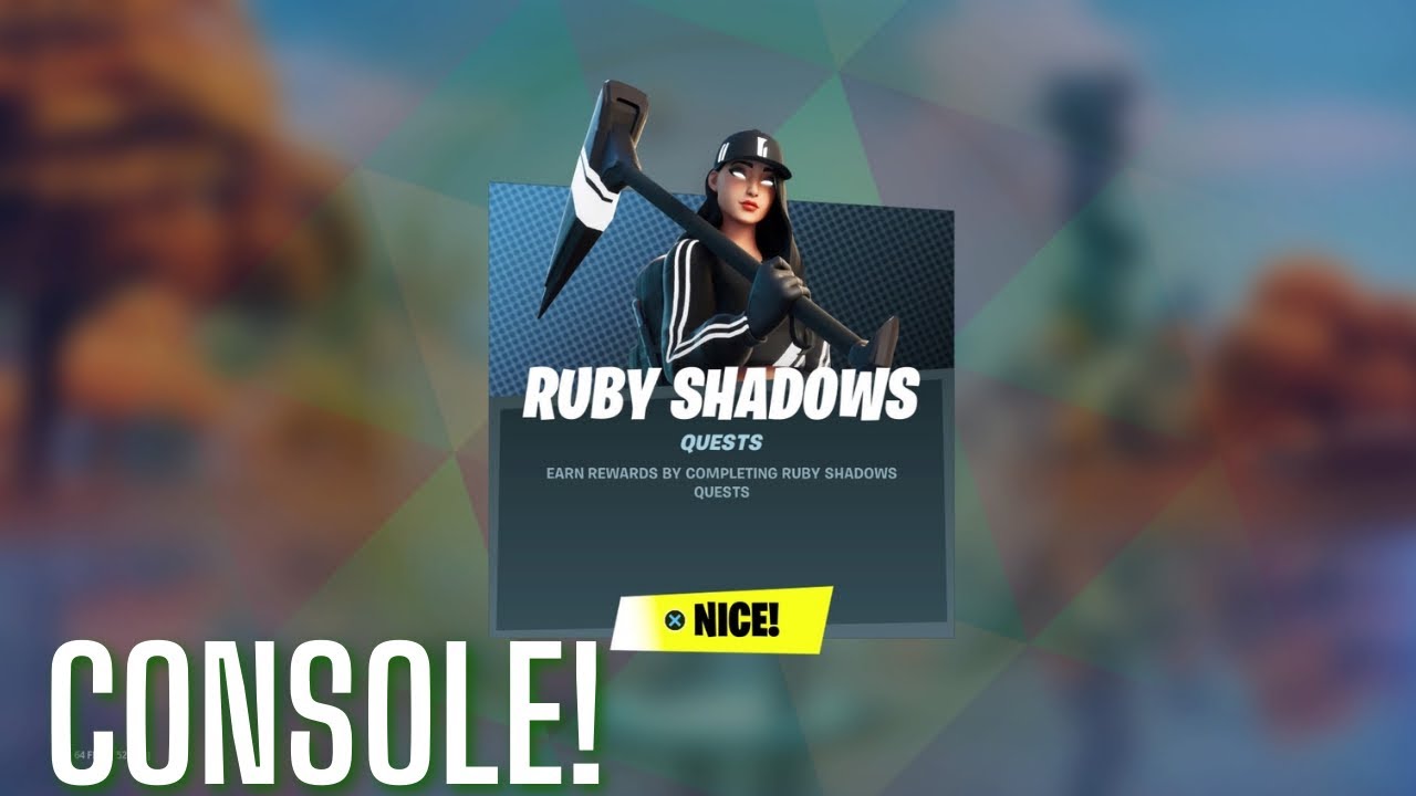 How to Get FREE RUBY SHADOWS PACK on CONSOLE! (Ruby Shadows Pack Quests ...