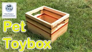 DIY Wooden Crate Toy Box for Dogs — Breanna Spain Blog