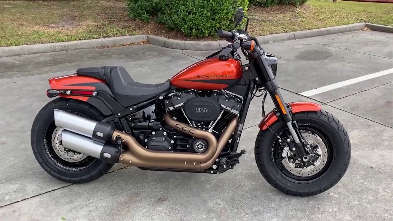 2019 Harley Davidson Fat Bob 114 FXFBS in Scorched Orange 