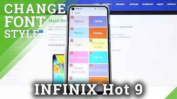 How to Set Up Font Style in Infinix Hot 9 – Change Style of Text
