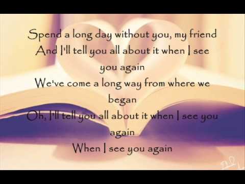 Madilyn Bailey - See You Again (Lyrics)