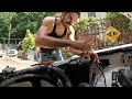 1987 Mazda B2000 changing battery terminals and fuel filter but the rain came 🌧️