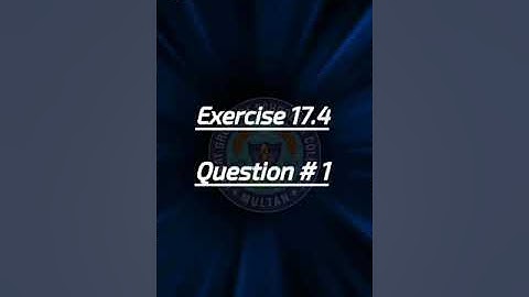 Exercise 17.4, Question # 1, Class 9, Mathematics, 25/8/2020