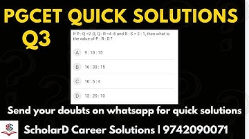 PGCET Quick Solutions-Q3 | PGCET MBA/MCA 2023| #pgcet #statisticsandprobability #aptitudetricks