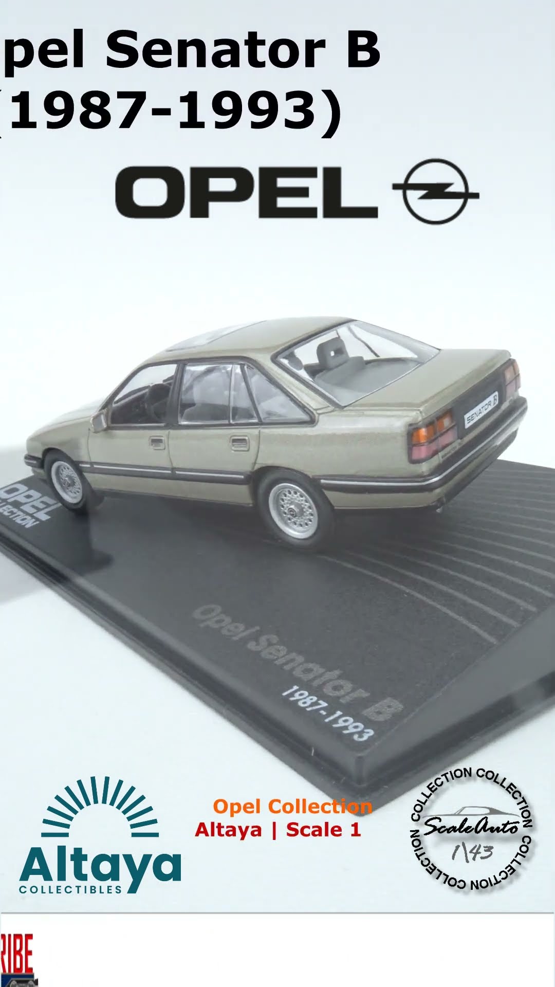 Opel Senator B (1987-1993) | Opel Collection | Altaya | Scale 1:43