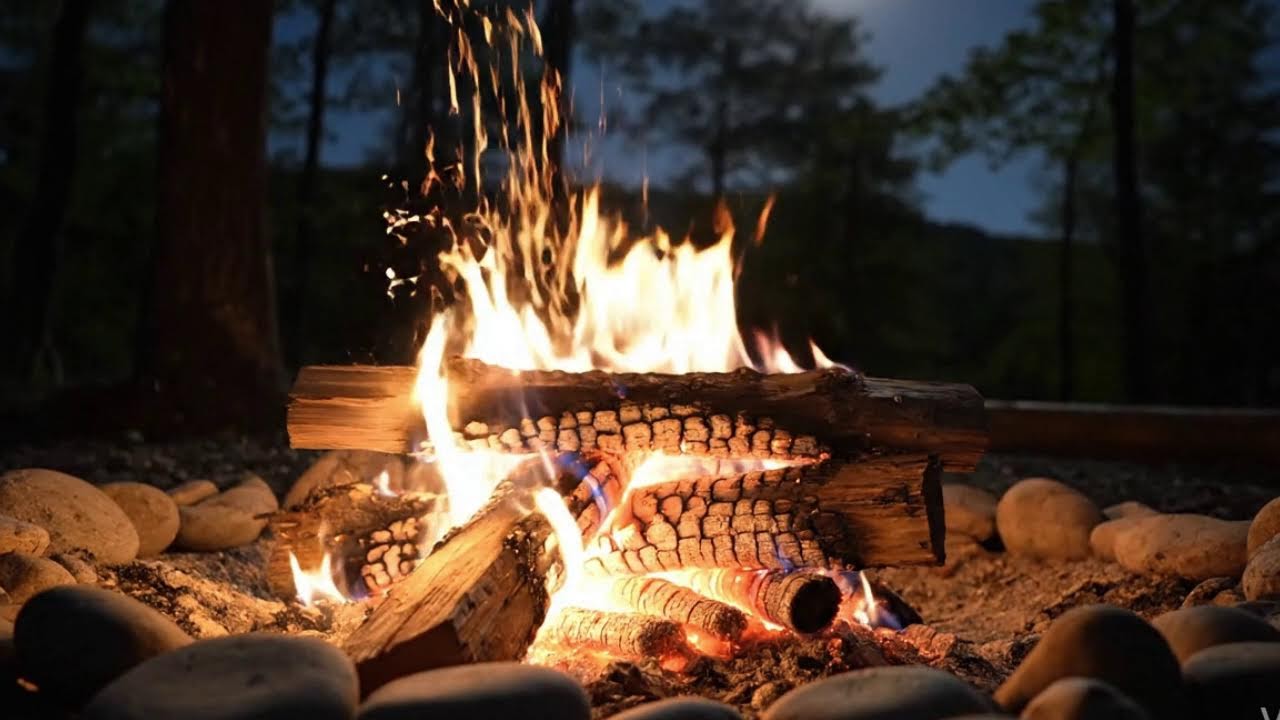 Live Peaceful Campfire Sounds | ASMR for Stress Relief